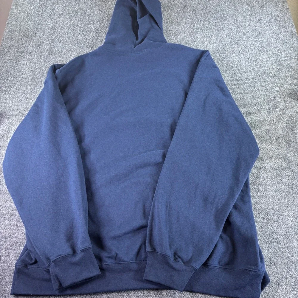 Adidas Hoodie Mens 2XL Navy Blue Michigan Wolverines Embroidered NCAA Sweatshirt